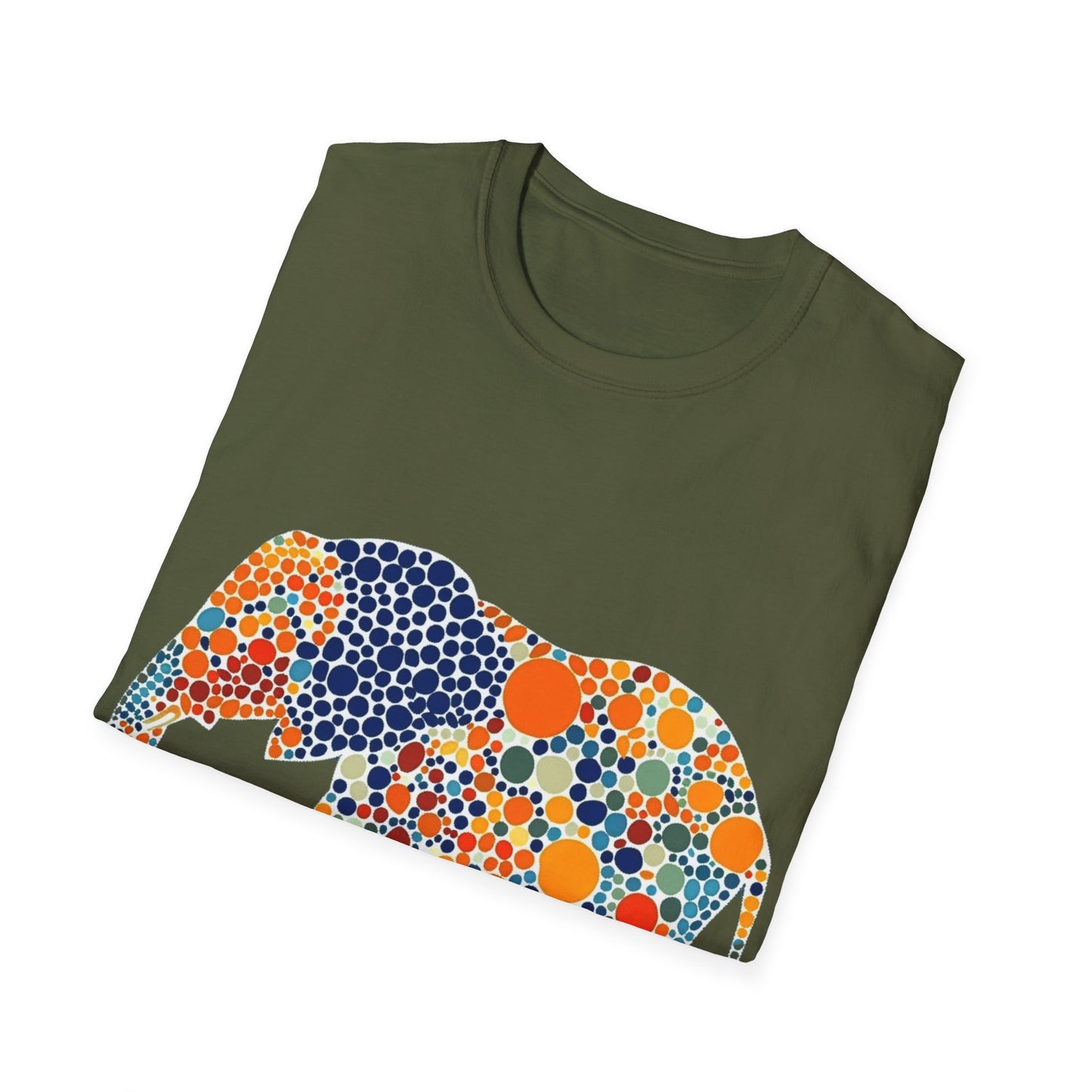 Dotted Elephant Unisex Softstyle T-Shirt