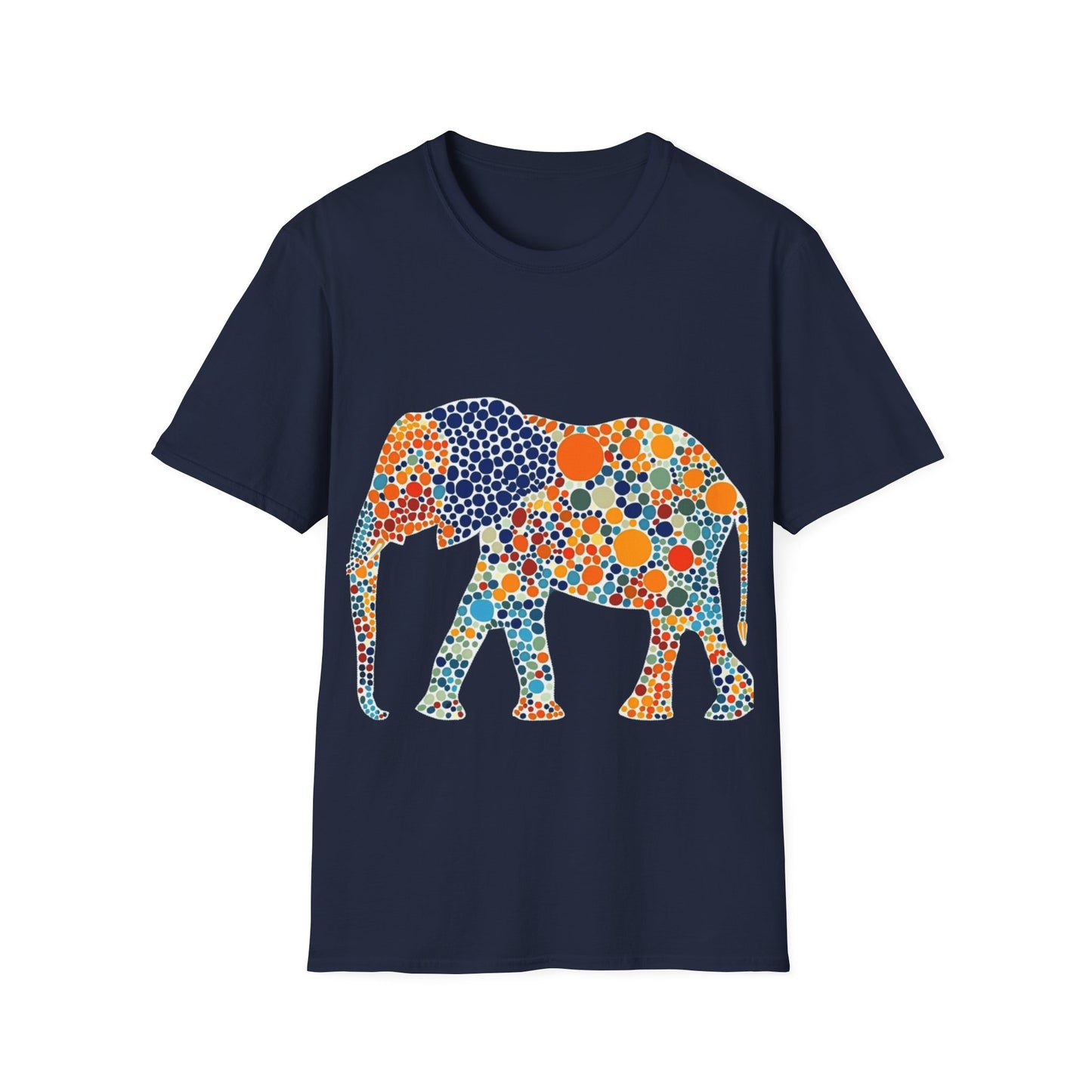 Dotted Elephant Unisex Softstyle T-Shirt