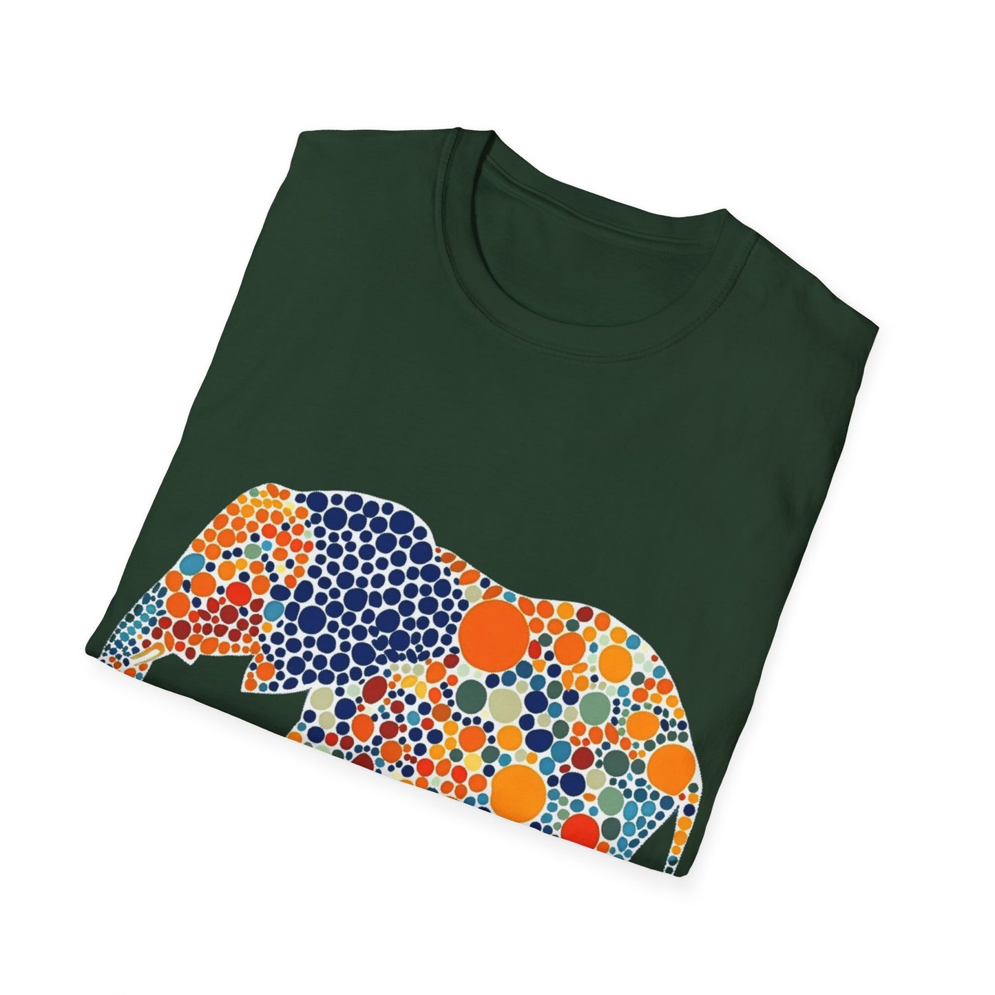 Dotted Elephant Unisex Softstyle T-Shirt