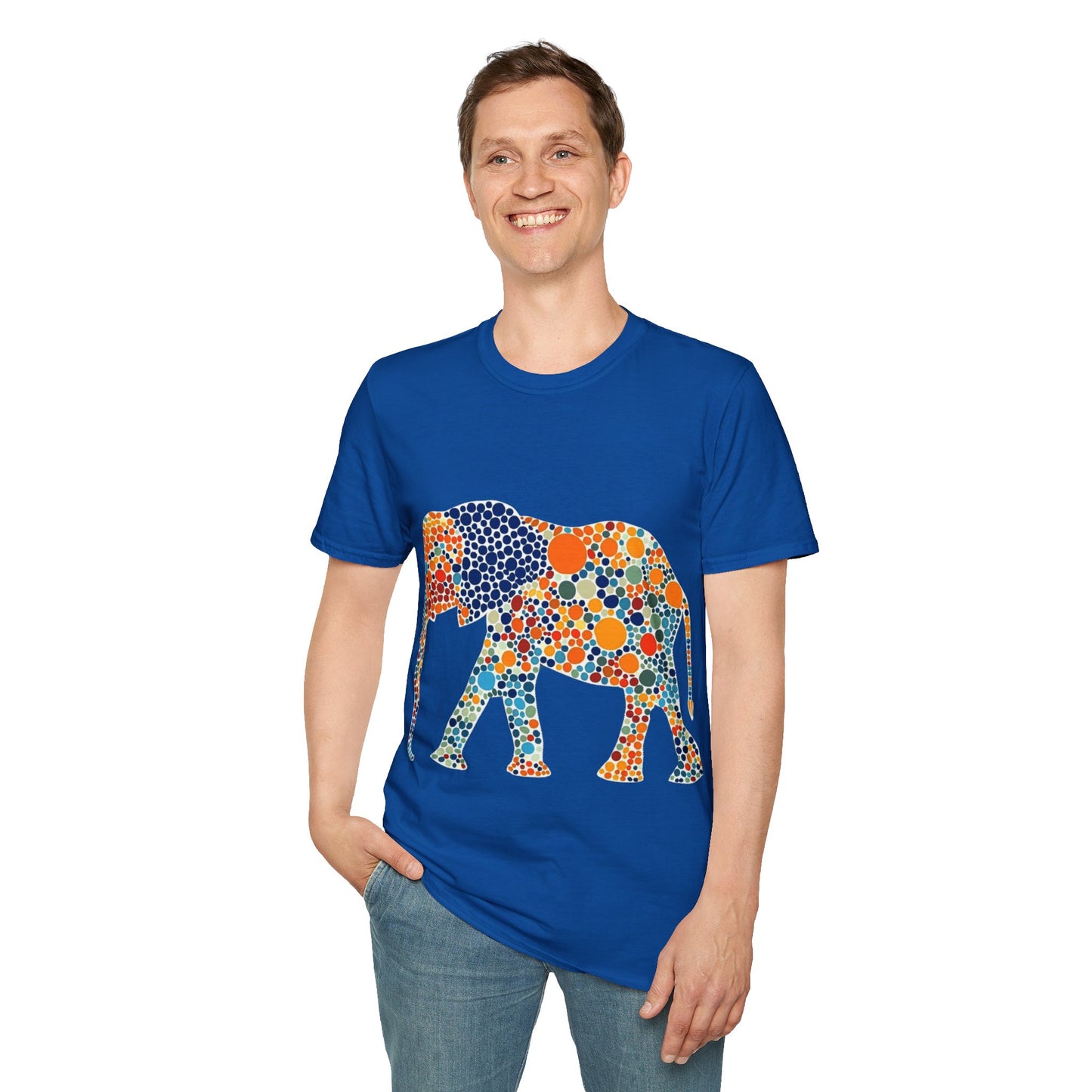 Dotted Elephant Unisex Softstyle T-Shirt