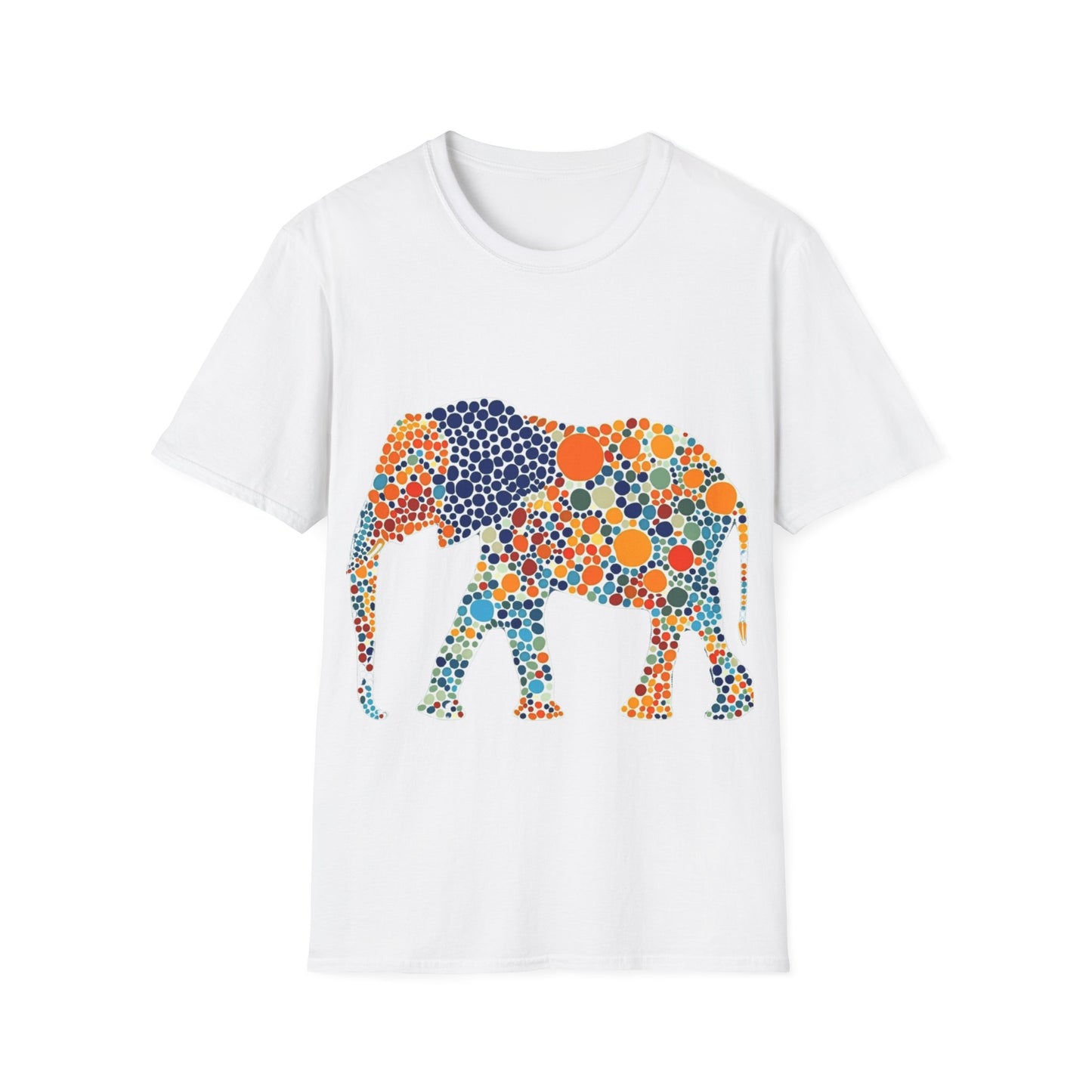 Dotted Elephant Unisex Softstyle T-Shirt