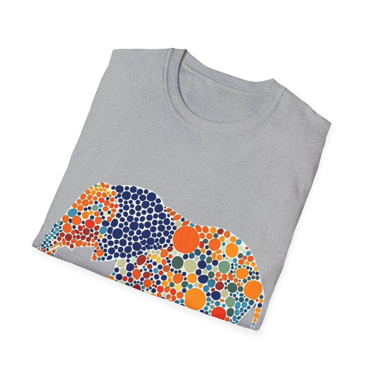 Dotted Elephant Unisex Softstyle T-Shirt