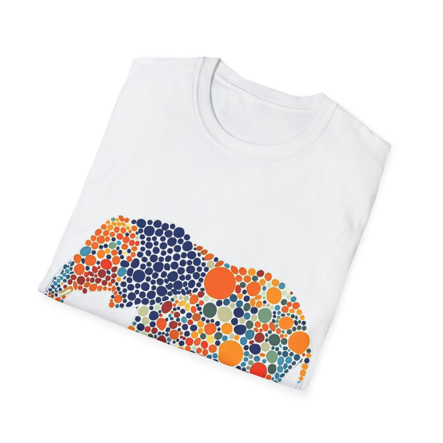 Dotted Elephant Unisex Softstyle T-Shirt