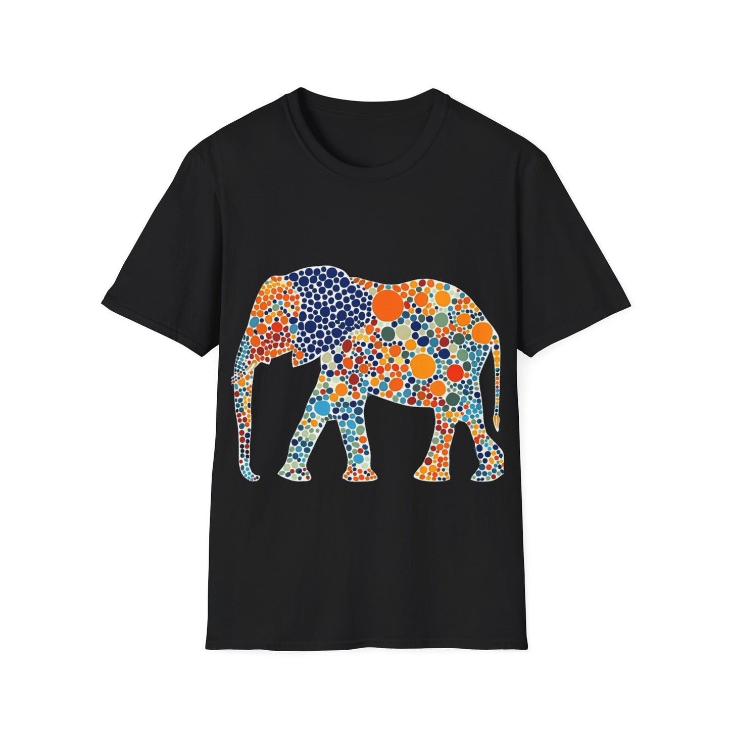 Dotted Elephant Unisex Softstyle T-Shirt