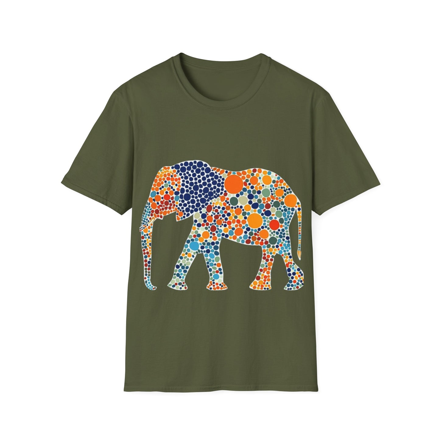 Dotted Elephant Unisex Softstyle T-Shirt